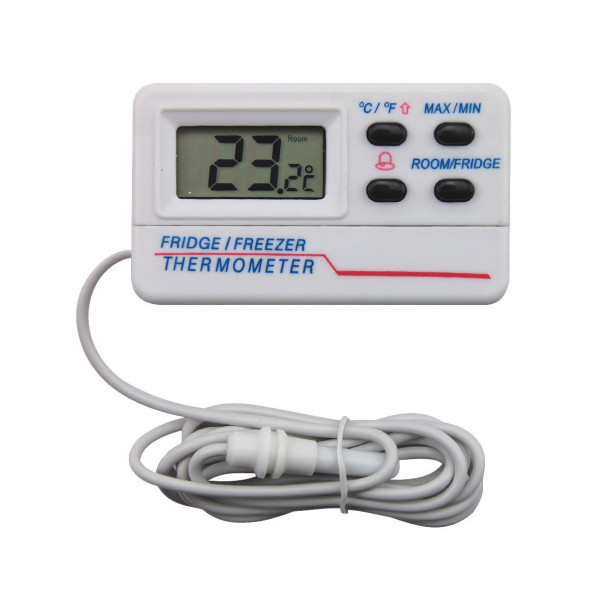 Digital Fridge Freezer Thermometer With Warning Alarm & Max Min Thermometer World
