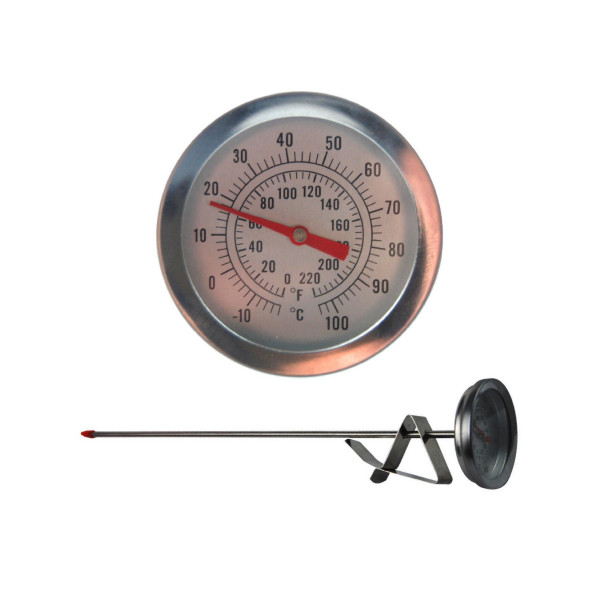 Dial Home Brew Thermometer 300mm Probe Length Thermometer World
