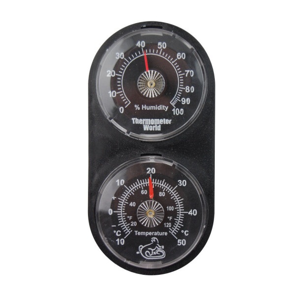 Twin Reptile Tank Thermometer Hygrometer Thermometer World