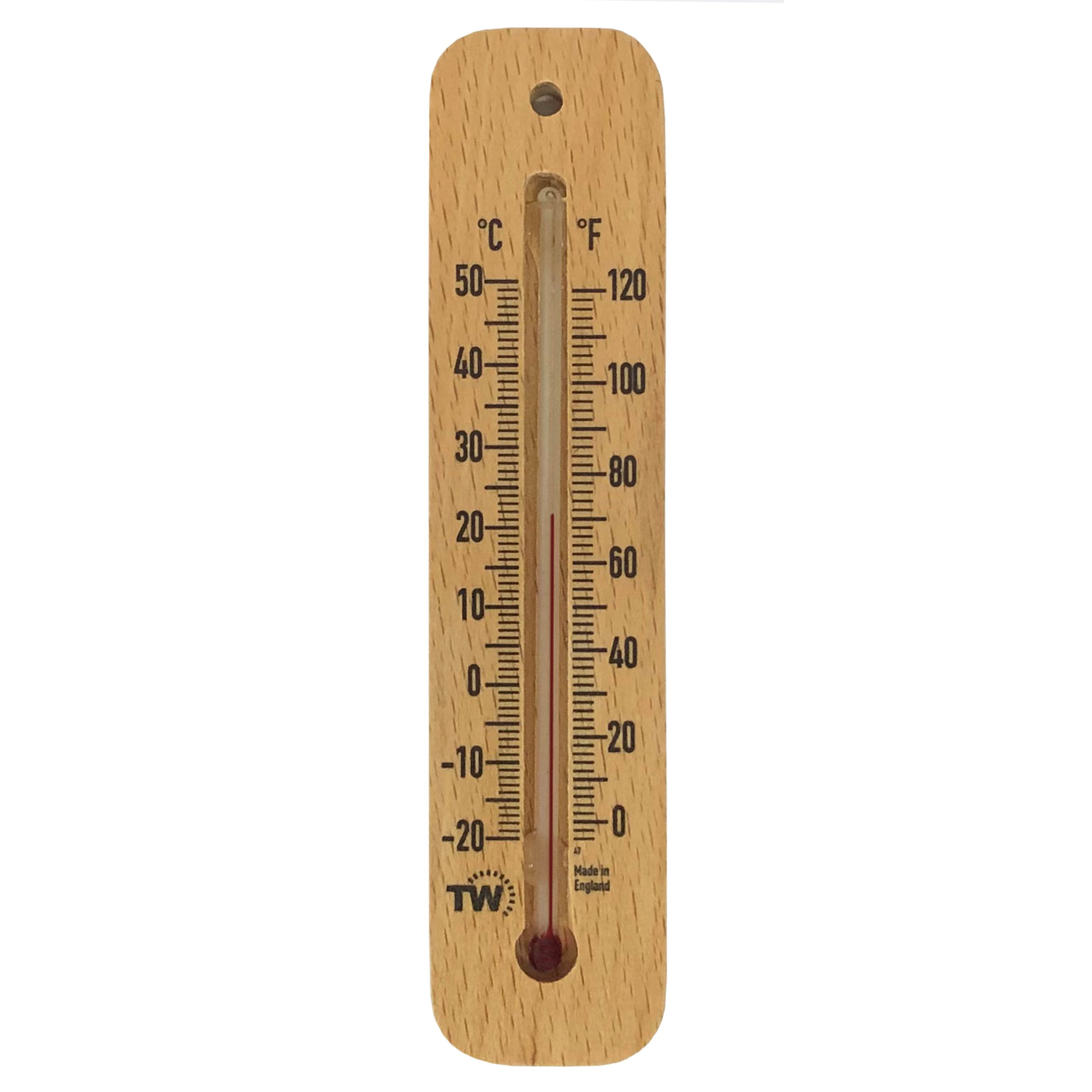 Wooden Wall Thermometer Classic Hanging Thermometer Design