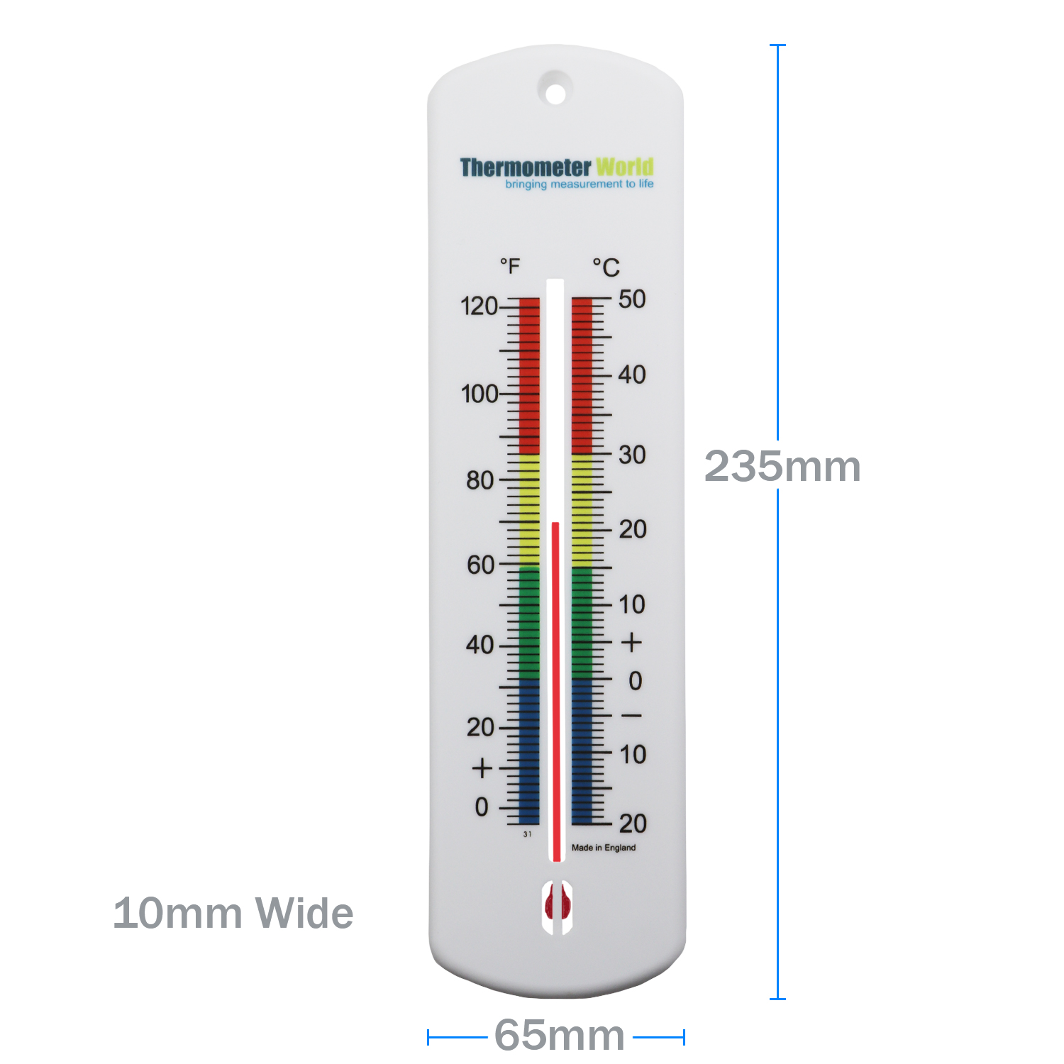 Large 240mm Wall Thermometer Thermometer World