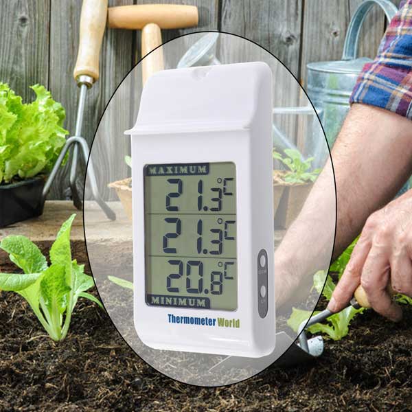 40 to 50℃ Greenhouse Max-Min Press Thermometer Traditional Temperature Monitor 