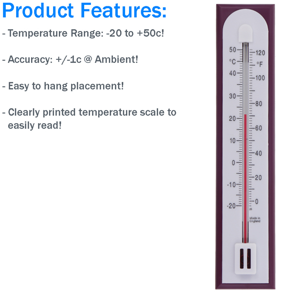 Indoor Room Thermometer Features