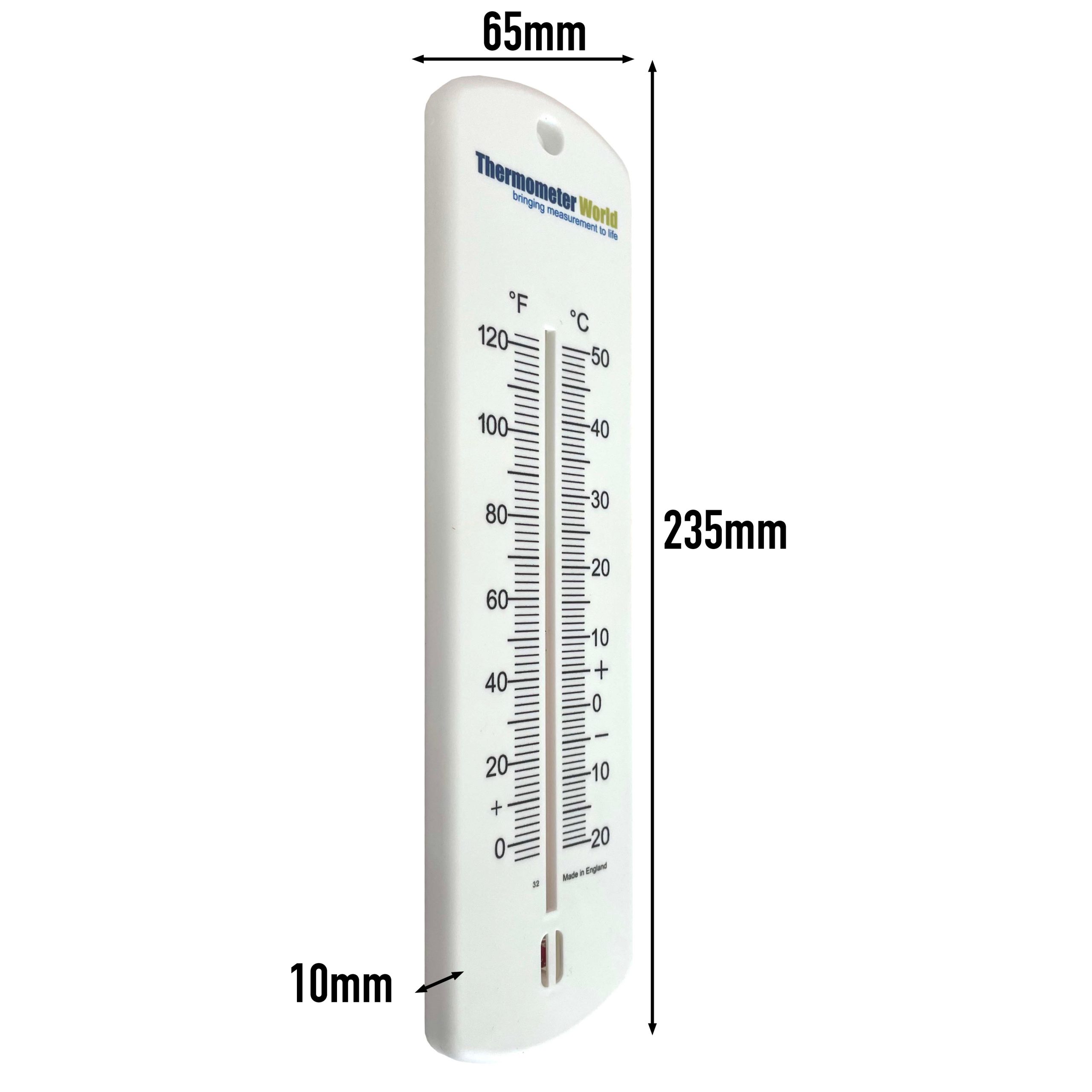 Large 240mm Outdoor Thermometer For Garden - Can Be Used As A Greenhouse  Thermometer Or Home Office Room Indoor Wall Outside (multi-colour)