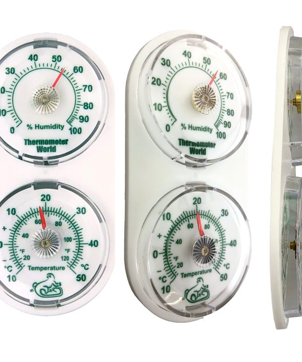 Reptile Tank Thermometer and Humidity Meter - Angles