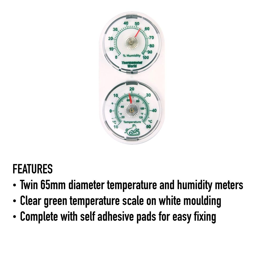 Reptile Tank Thermometer and Humidity Meter - Features