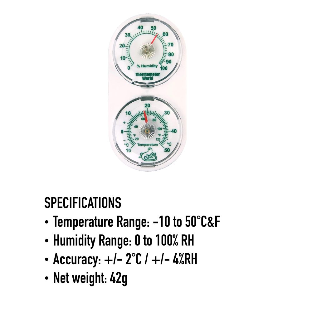 Reptile Tank Thermometer and Humidity Meter - Specification