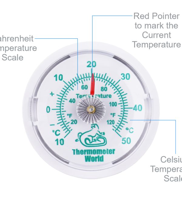 Reptile Tank Thermometer Dial Features