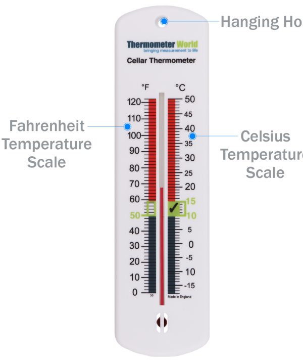 Wine Thermometer - Wine Cellar Thermometer - Thermometer World