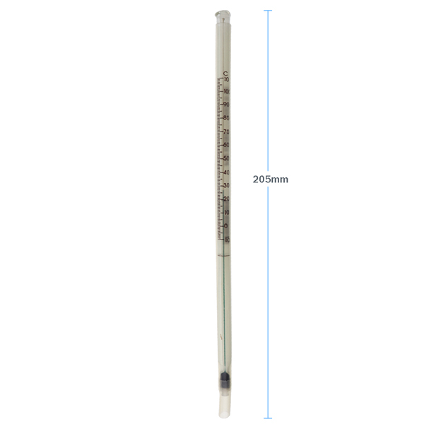 Coated Glass Laboratory Thermometer Dimensions