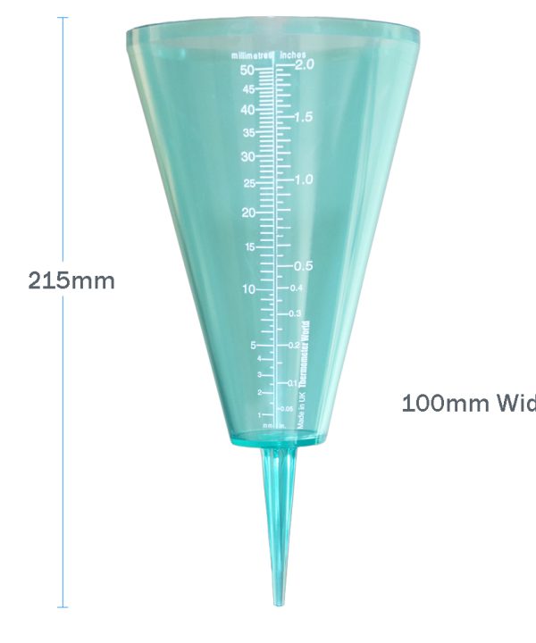 Rain Gauge for Gardeners Dimensions