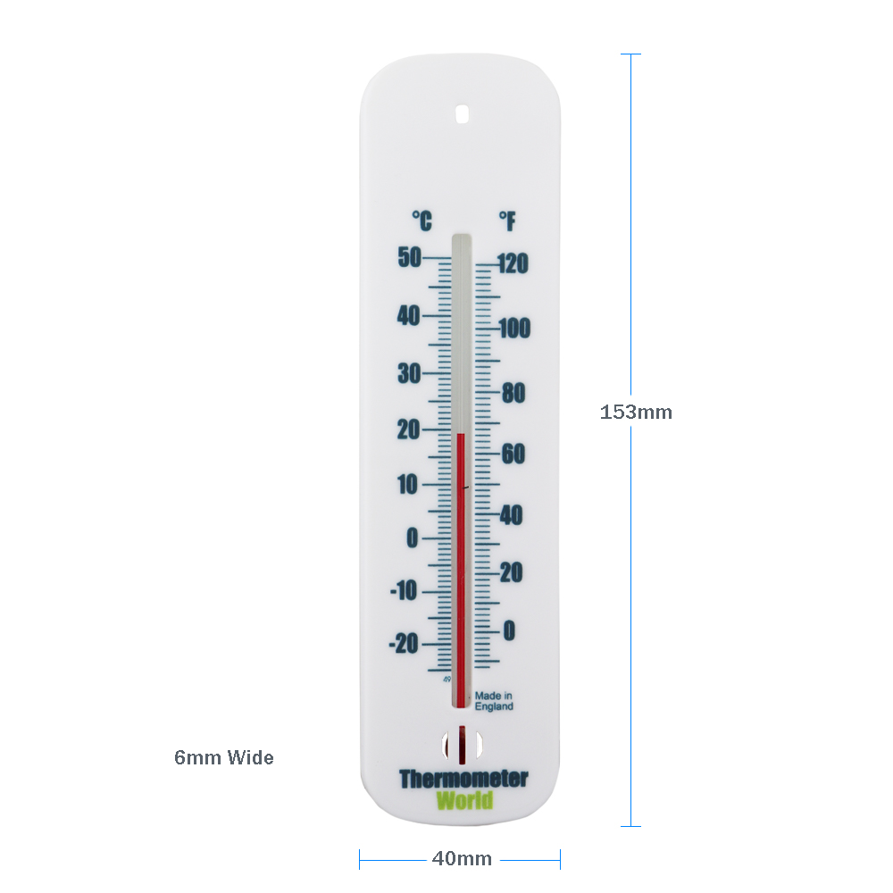 Wall Thermometer - 150mm Plastic Hanging Thermometer