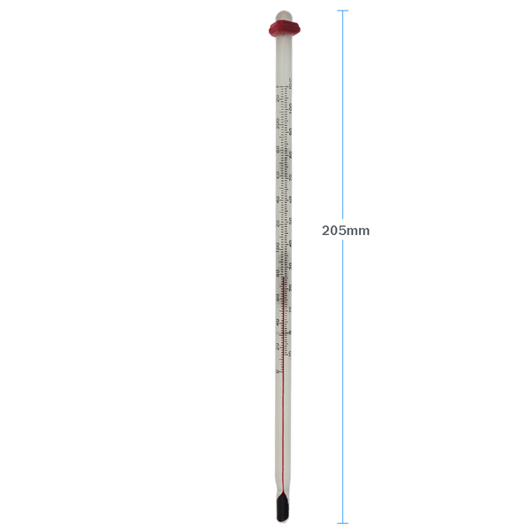 Glass Home Brew Thermometer Dimensions