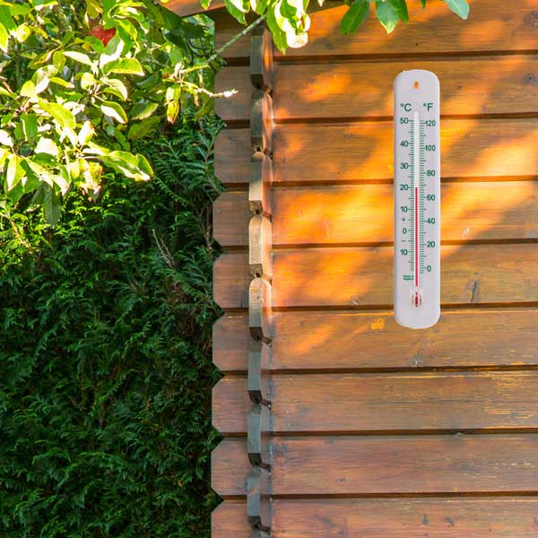 Large Outdoor Thermometer Location