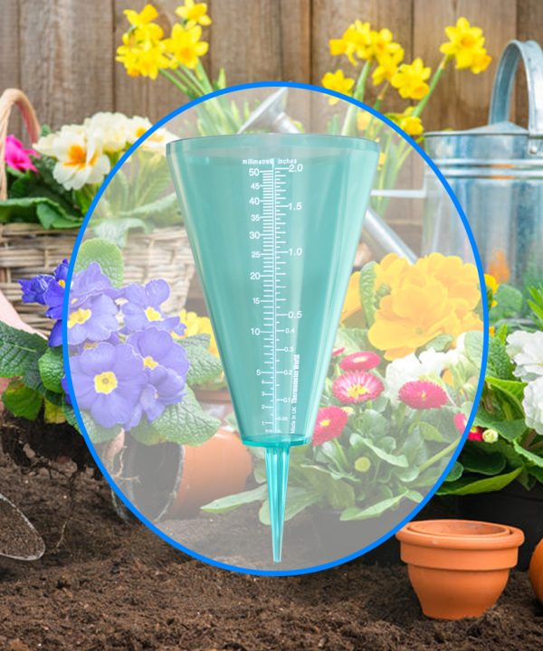 Rain Gauge for Gardeners In Use