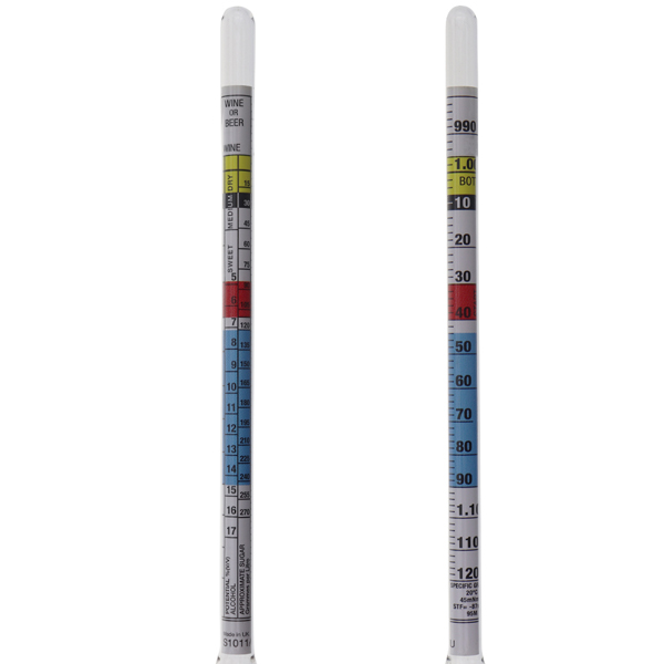 Devenirriche Weinthermometer Premium Alkoholmeter Hydrometer