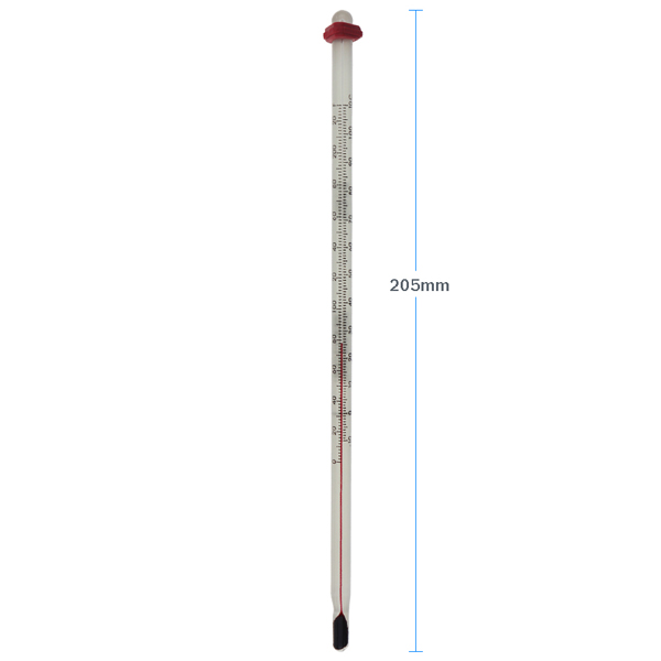 Glass Home Brew Thermometer Dimensions