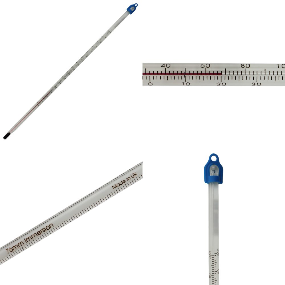 Laboratory Glass Thermometer Views