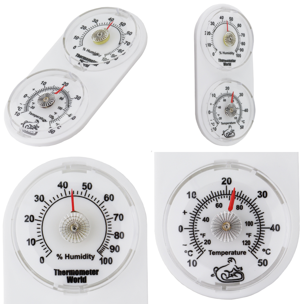 Twin Reptile Tank Thermometer Hygrometer Thermometer World