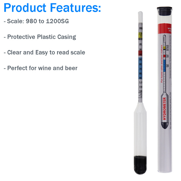 Home Brewing Hydrometer Features