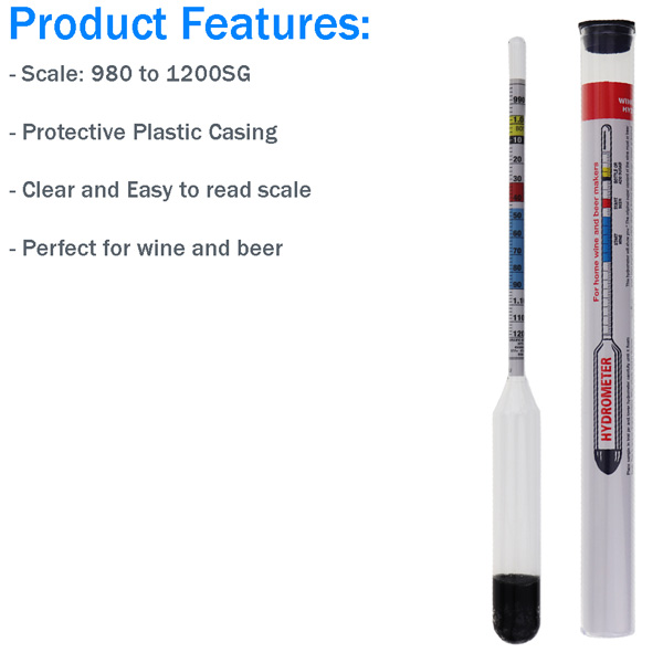 Home Brew Dial Thermometer & Alcohol Hydrometer Thermometer World