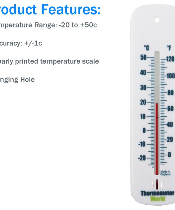 Small Wall Thermometer Features