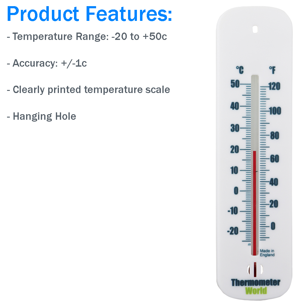 Brannan™ Styrene Wall Thermometer