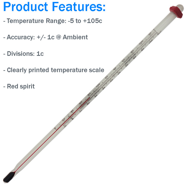 Glass Home Brew Thermometer Features