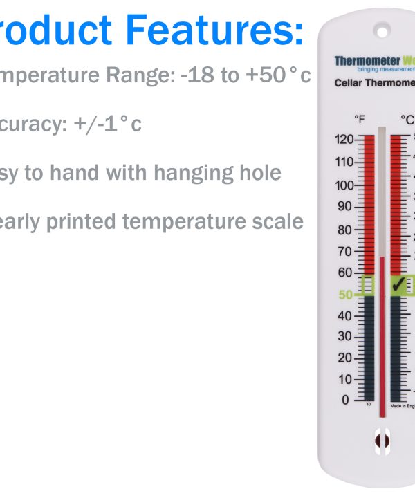 Cellar Thermometer Features