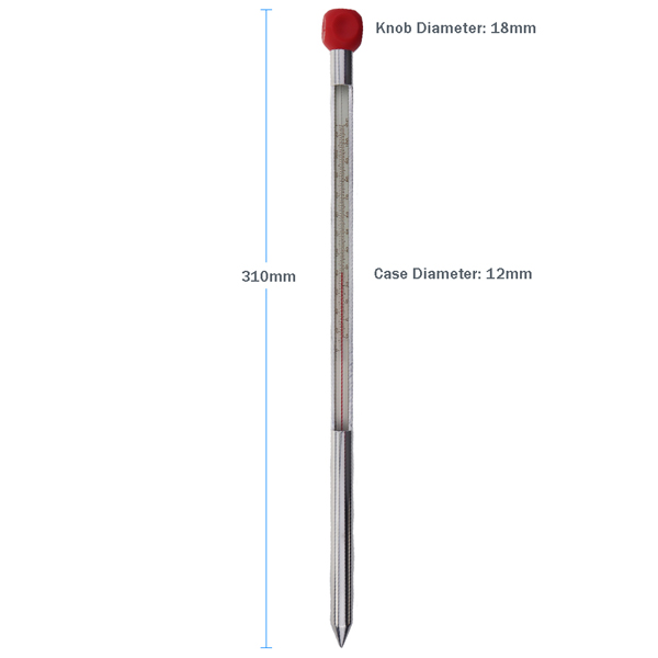320mm Soil Thermometer Dimensions