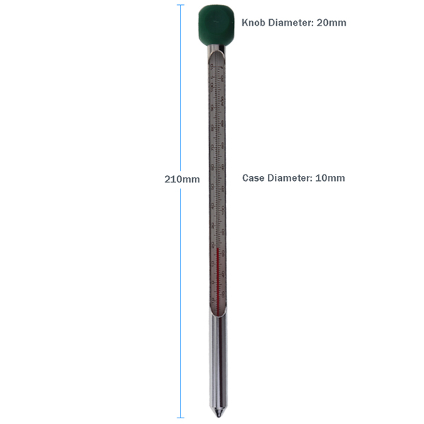 210mm Soil Thermometer Dimensions