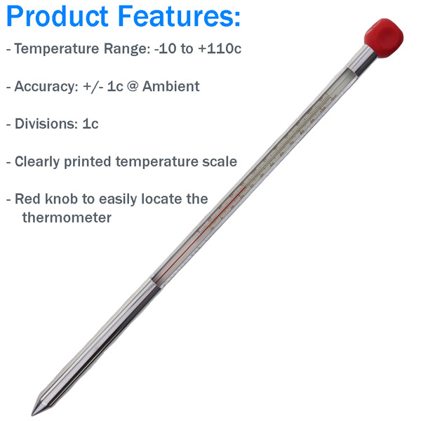 320mm Soil Thermometer Features