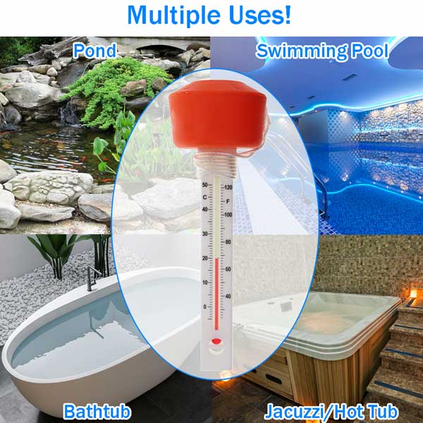Floating pool and Water Thermometer Uses