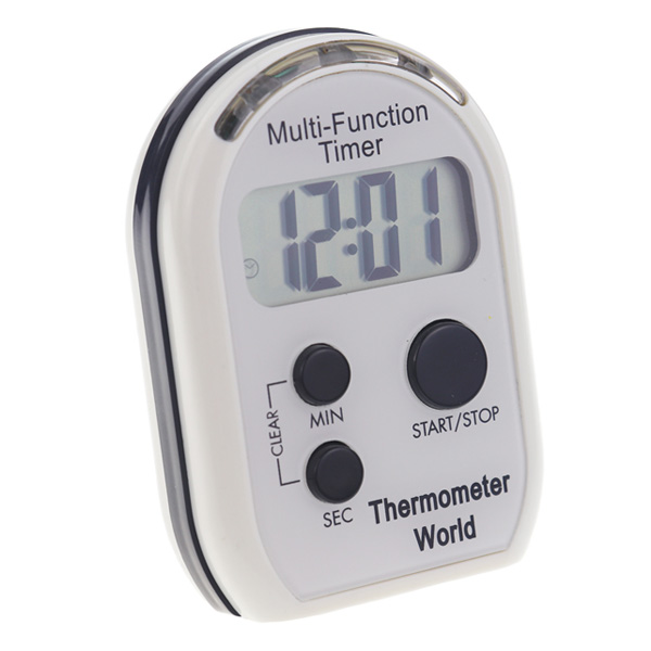 Kitchen Timer and Clock - Multi-Function Alarm - Thermometer World