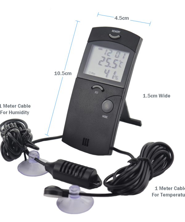 Digital Thermometer Hygrometer Dimensions