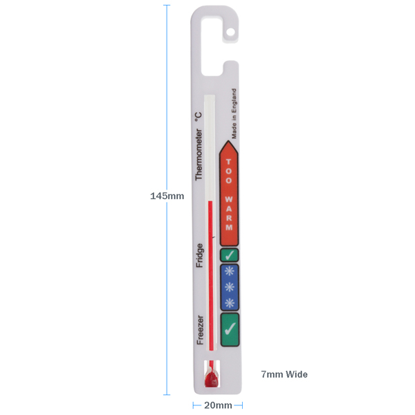 Vertical Fridge Thermometer Dimensions