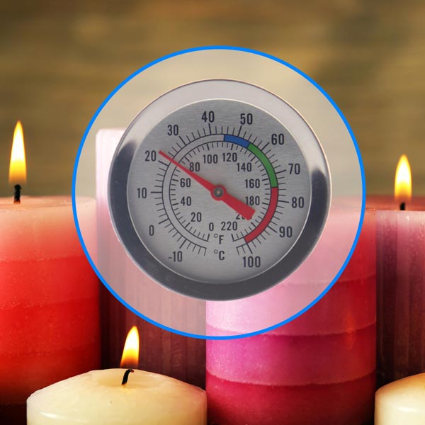 Thermometer World Candle Making Thermometer - Ideal Tool for Candle Makers for Melting Soy & Paraffin Wax - 200mm Glass Lab Easy to Read