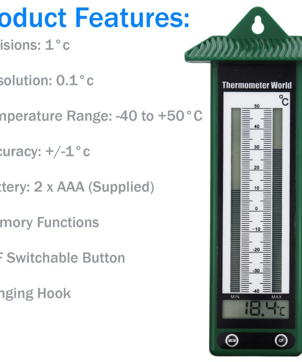 Greenhouse Thermometer Features