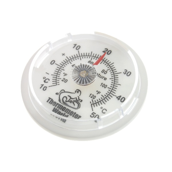 Reptile Tank Thermometer Dial Angled