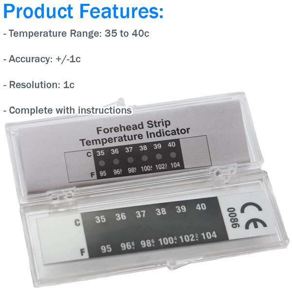 Forehead Thermometer Strip Features