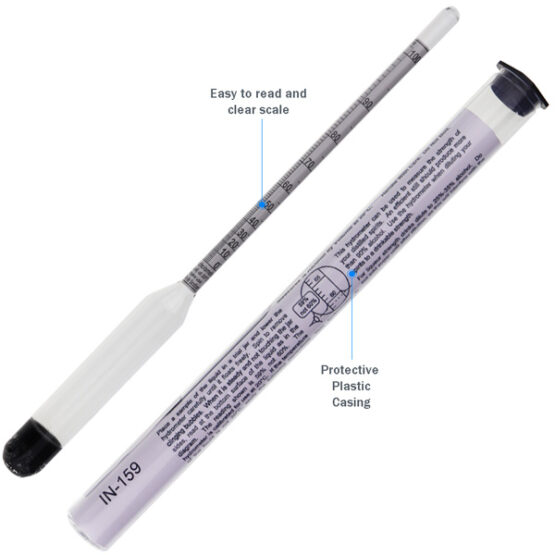 Alcohol Hydrometer Alcholmeter Home Brewing Hydrometer