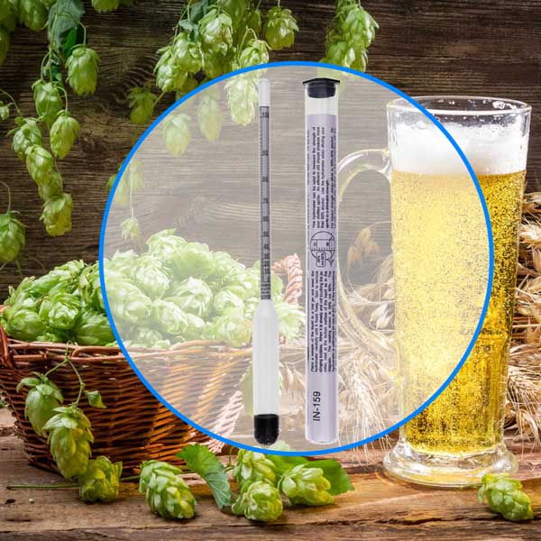 Alcohol Hydrometer Alcoholmeter In Use