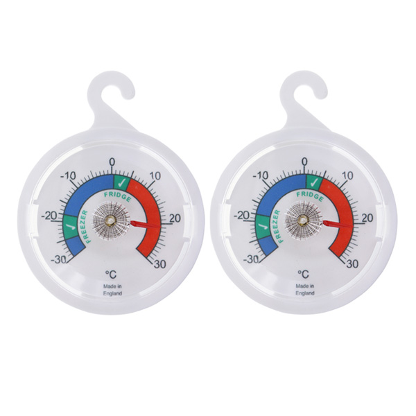 Dial Fridge Freezer Thermometer Pack of Two by Thermometer World
