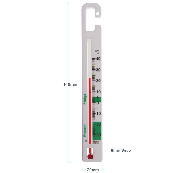 Vertical Fridge Freezer Thermometer Dimensions