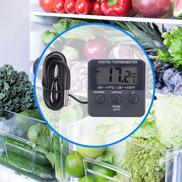 Pack of Two Digital Max Min Fridge Thermometers - Thermometer World