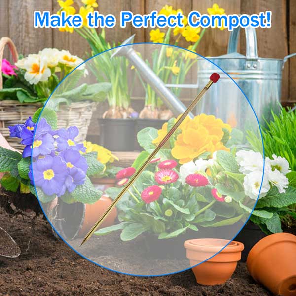 Brass Compost Thermometer 495mm In Garden