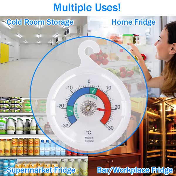 Temperature Log Book with Fridge Freezer Dial Thermometer TW