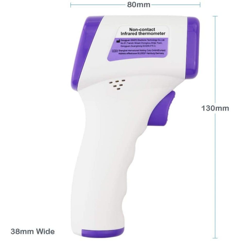 Infrared Body Temperature Thermometer - Dimensions