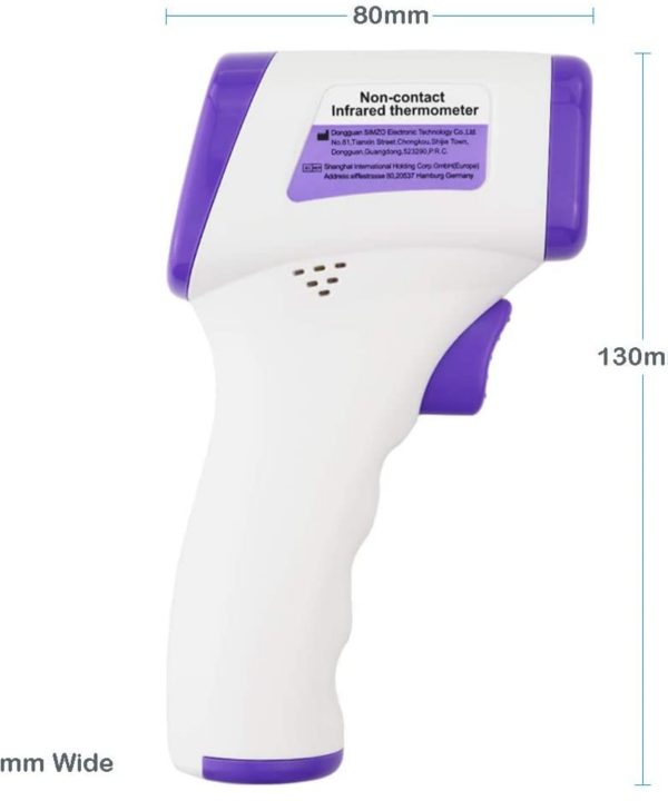 Infrared Body Temperature Thermometer - Dimensions