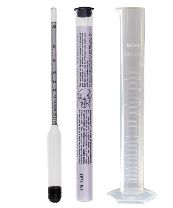 Alcohol Meter and Hydrometer Jar Kit